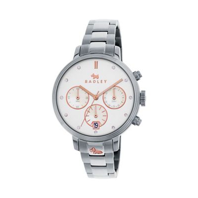 Ladies silver 'Battersea' chronograph bracelet watch ry4217